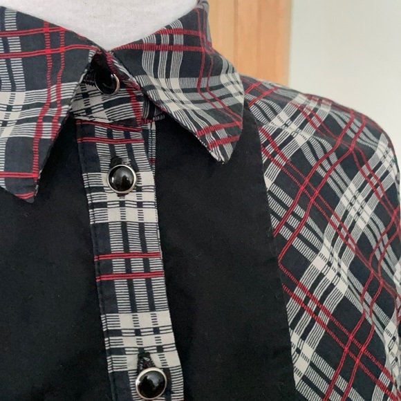 Eve Gravel Plaid Shirt, Size M - Picture 5 of 15